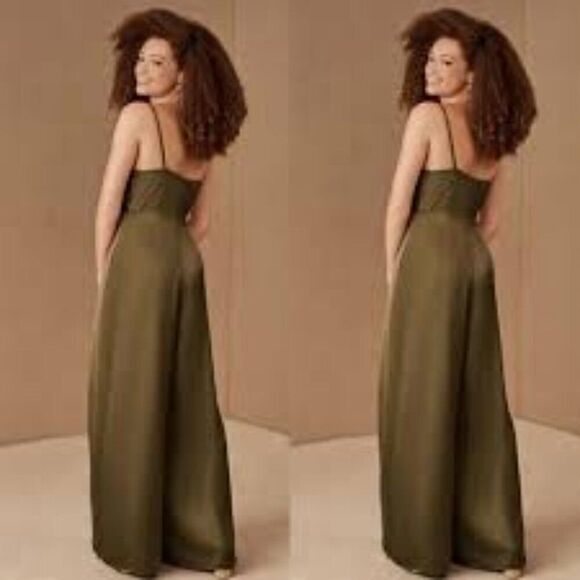 BHLDN Fame and Partners Thais Jumpsuit Green Size 18 NWT - Picture 1 of 10